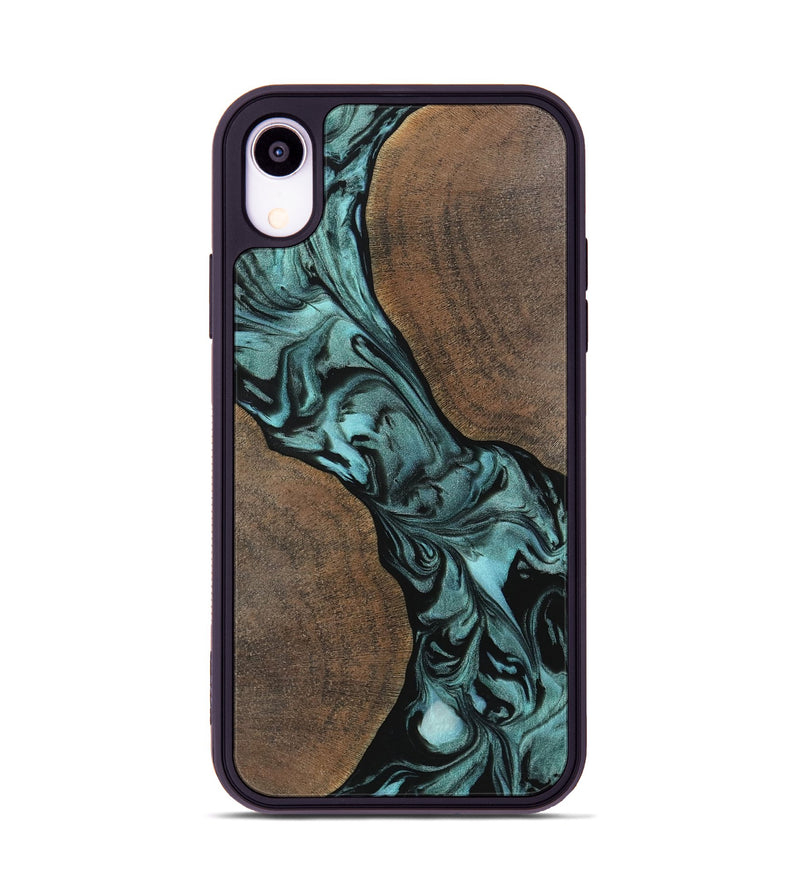 iPhone Xr Wood Phone Case - Junette (Green, 742008)