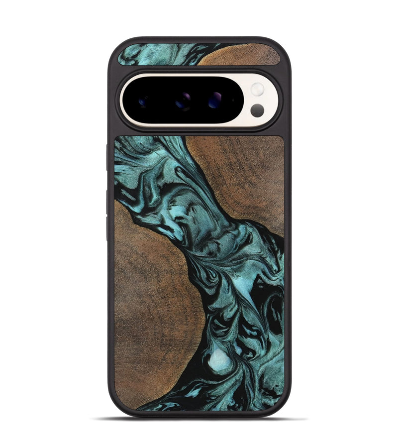 Pixel 9 Pro Wood Phone Case - Junette (Green, 742008)