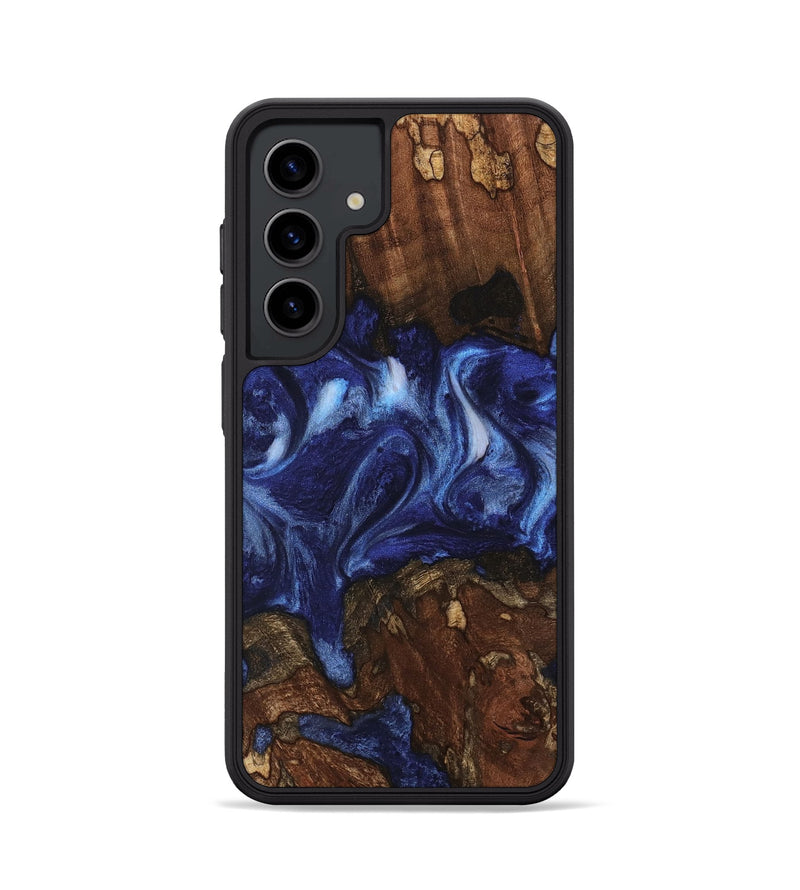 Galaxy S24 Wood Phone Case - Adena (Blue, 742010)