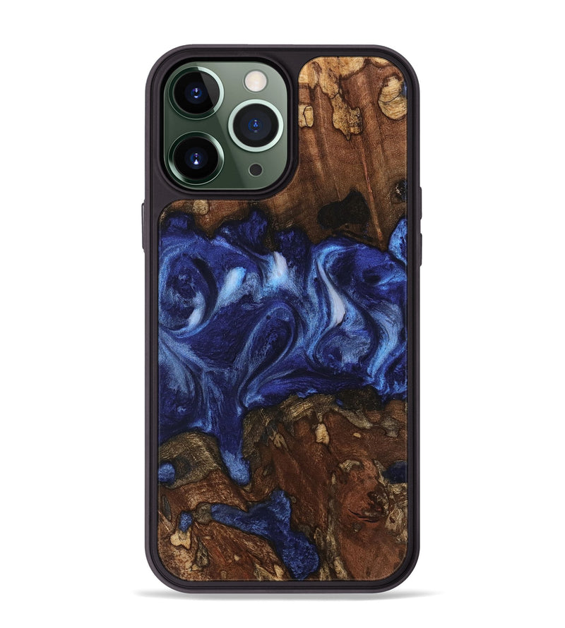 iPhone 13 Pro Max Wood Phone Case - Adena (Blue, 742010)