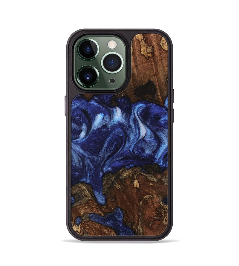 iPhone 13 Pro Wood Phone Case - Adena (Blue, 742010)