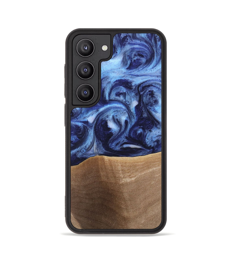 Galaxy S23 Wood Phone Case - Rena (Blue, 742011)