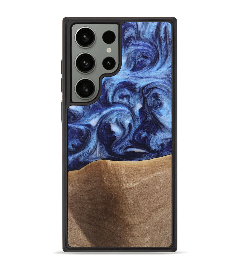 Galaxy S23 Ultra Wood Phone Case - Rena (Blue, 742011)