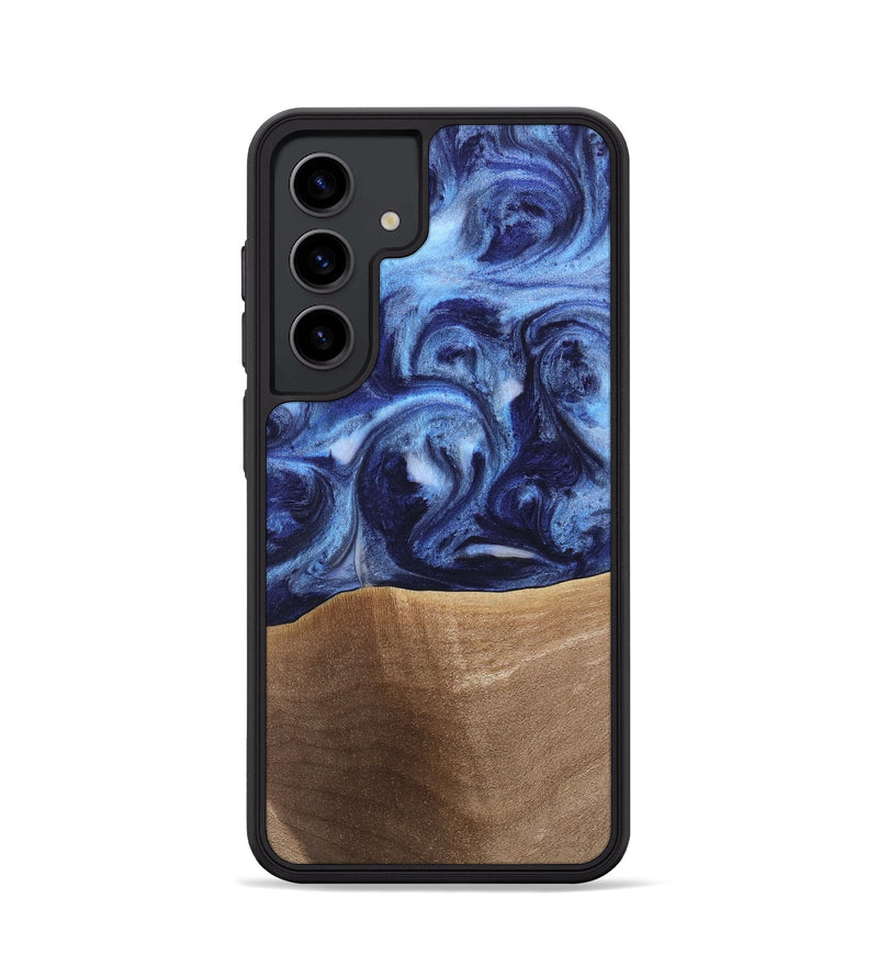 Galaxy S24 Wood Phone Case - Rena (Blue, 742011)