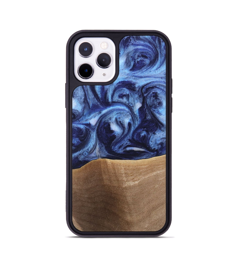 iPhone 11 Pro Wood Phone Case - Rena (Blue, 742011)