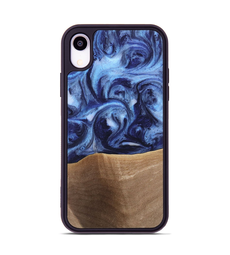 iPhone Xr Wood Phone Case - Rena (Blue, 742011)