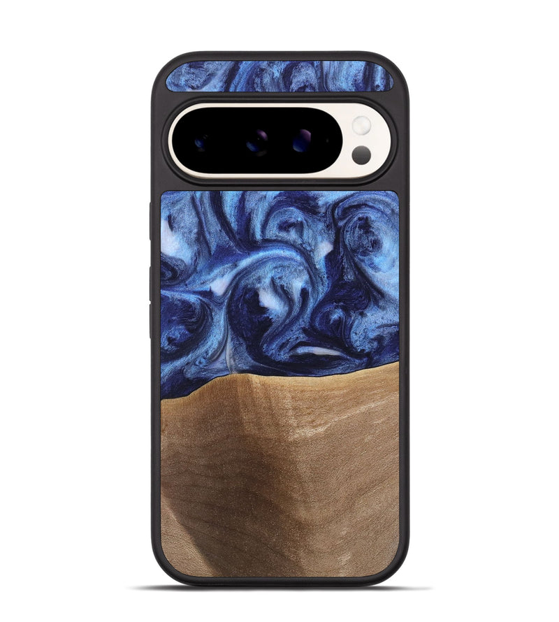 Pixel 9 Pro Wood Phone Case - Rena (Blue, 742011)