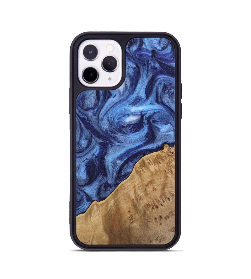 iPhone 11 Pro Wood Phone Case - Tammara (Blue, 742013)