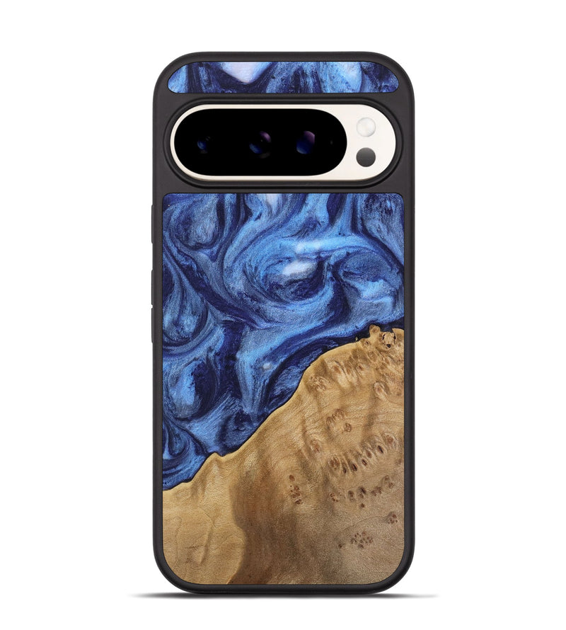 Pixel 9 Pro Wood Phone Case - Tammara (Blue, 742013)