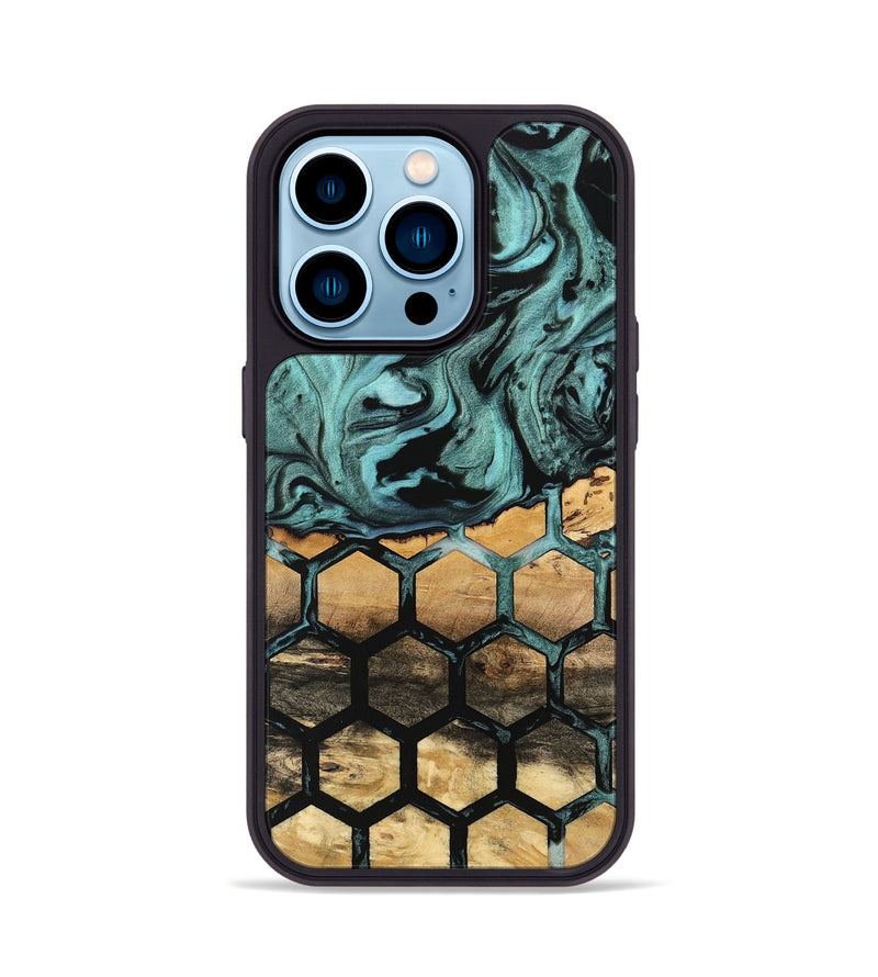 iPhone 14 Pro Wood Phone Case - Atticus (Pattern, 742014)