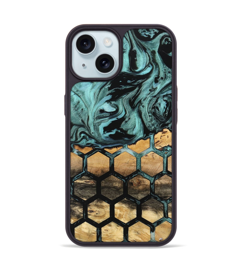 iPhone 15 Wood Phone Case - Atticus (Pattern, 742014)