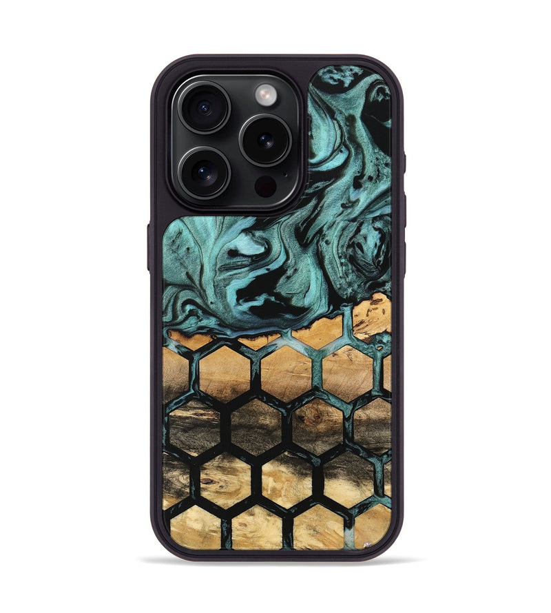 iPhone 15 Pro Wood Phone Case - Atticus (Pattern, 742014)