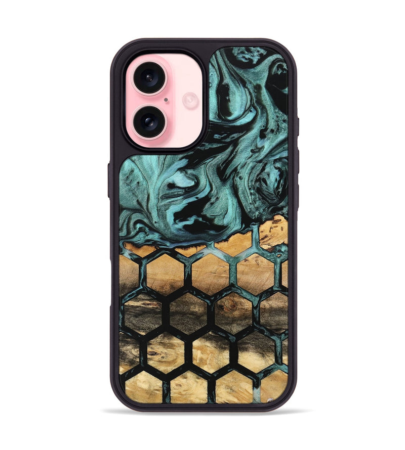 iPhone 16 Wood Phone Case - Atticus (Pattern, 742014)