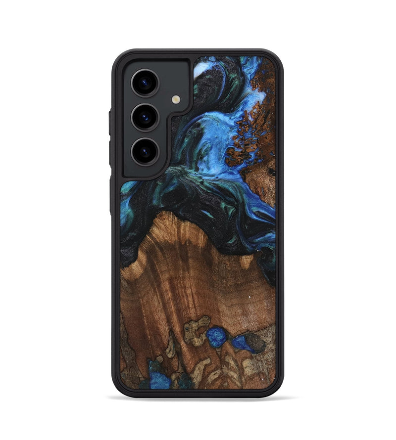 Galaxy S24 Wood Phone Case - Nolia (Blue, 742015)