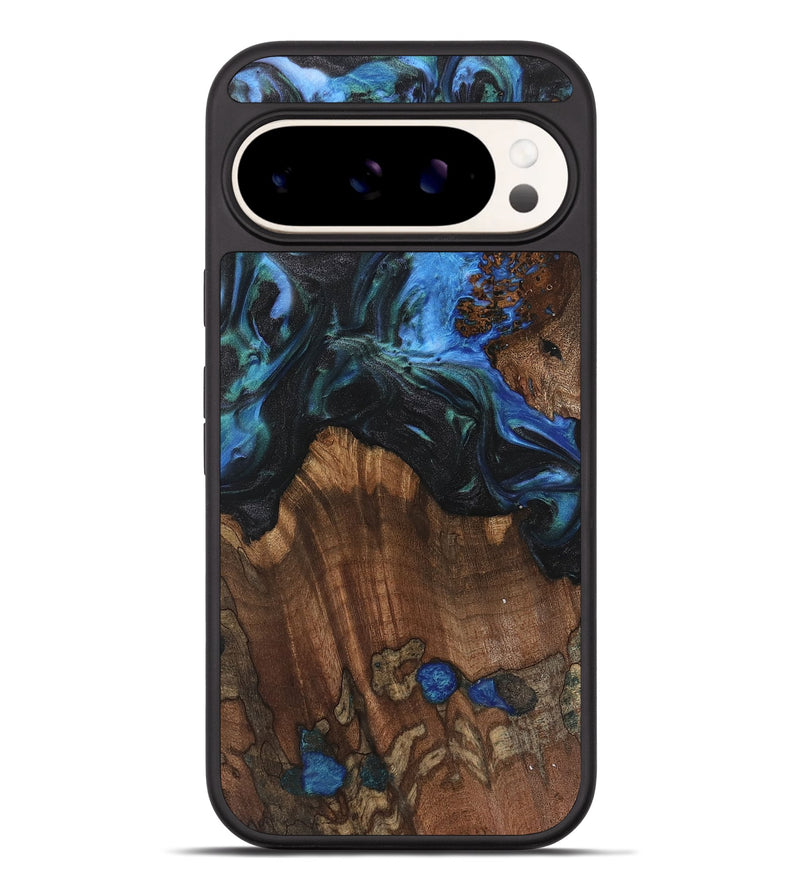 Pixel 9 Pro XL Wood Phone Case - Nolia (Blue, 742015)