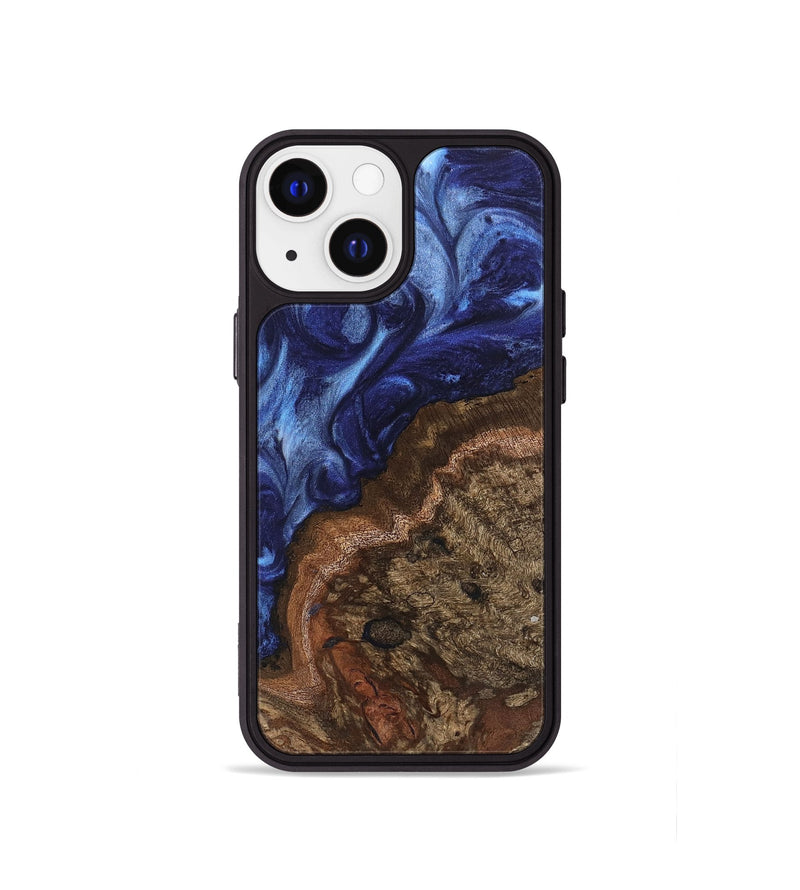 iPhone 13 mini Wood Phone Case - Luan (Blue, 742017)