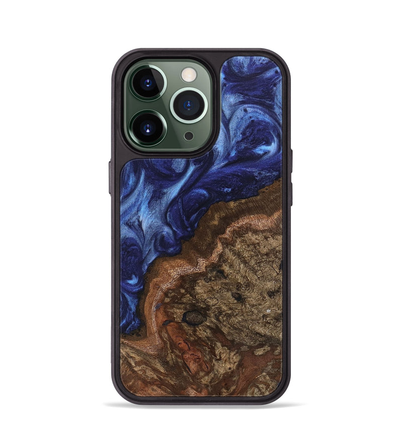 iPhone 13 Pro Wood Phone Case - Luan (Blue, 742017)