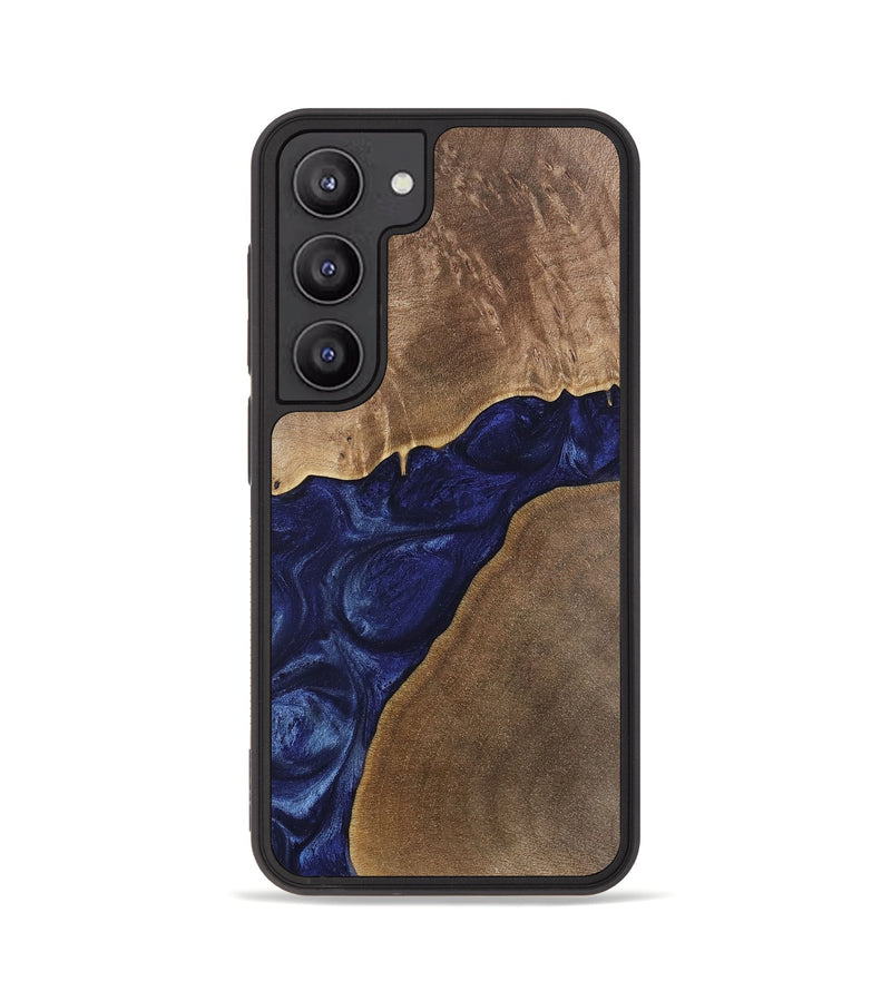 Galaxy S23 Wood Phone Case - Janetta (Blue, 742018)