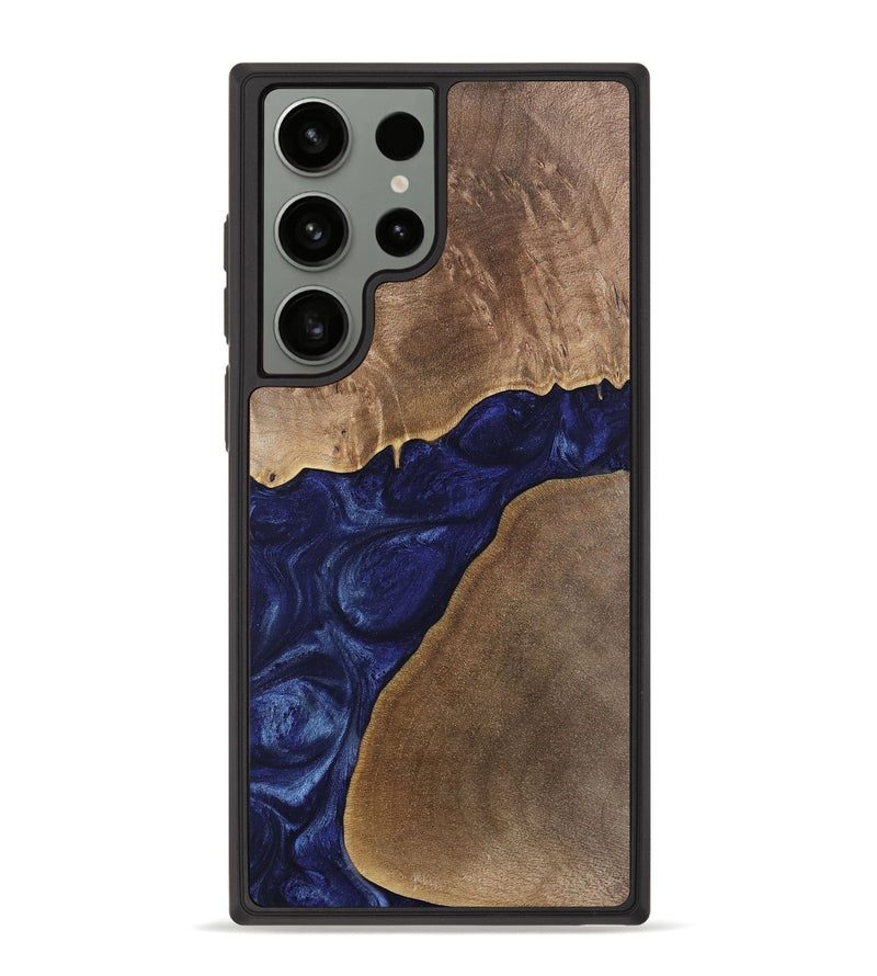 Galaxy S23 Ultra Wood Phone Case - Janetta (Blue, 742018)