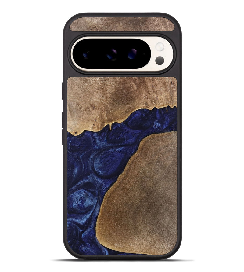 Pixel 9 Pro XL Wood Phone Case - Janetta (Blue, 742018)