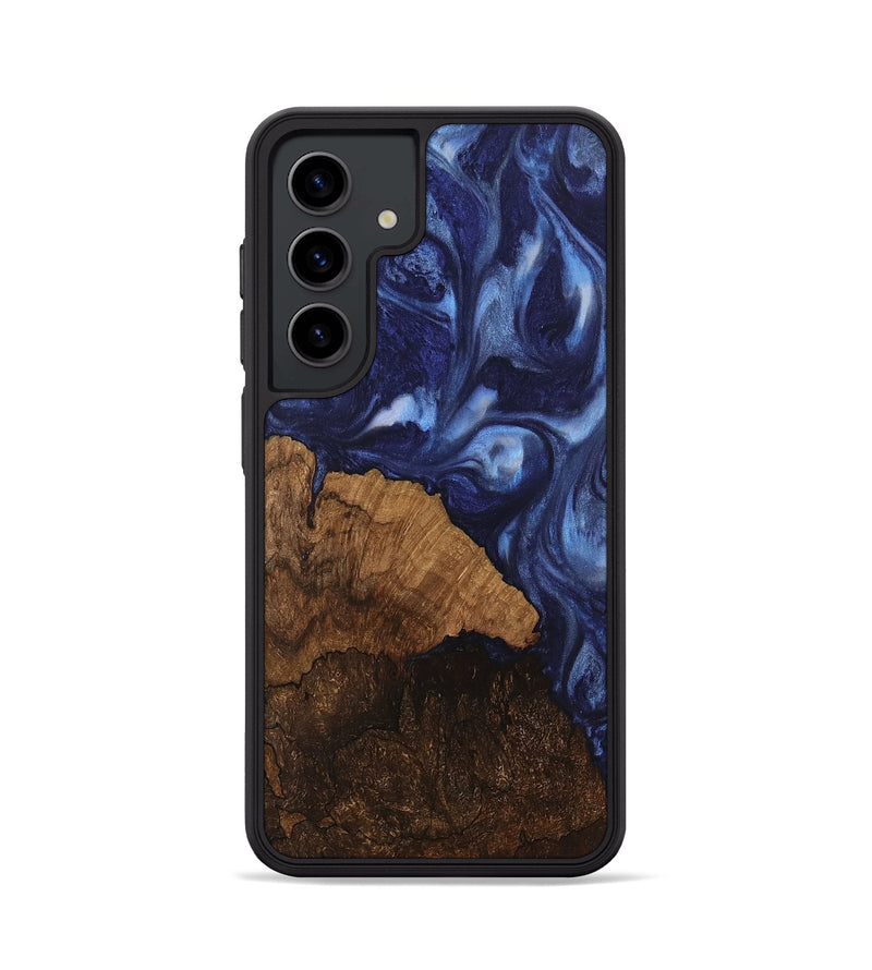 Galaxy S24 Wood Phone Case - Djuna (Blue, 742019)