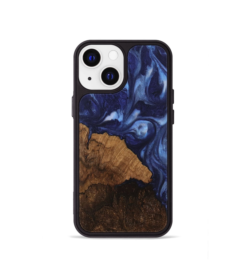 iPhone 13 mini Wood Phone Case - Djuna (Blue, 742019)