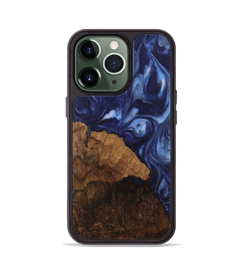 iPhone 13 Pro Wood Phone Case - Djuna (Blue, 742019)