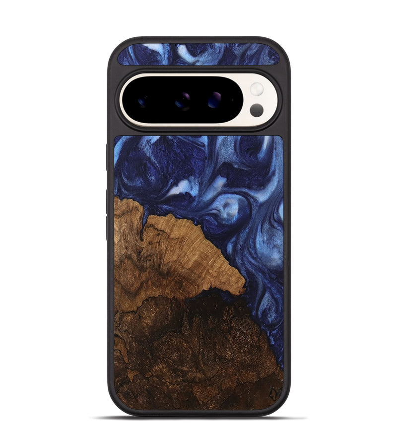 Pixel 9 Pro Wood Phone Case - Djuna (Blue, 742019)