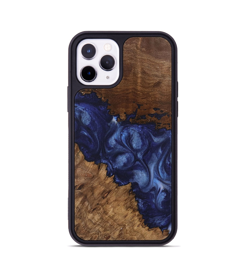 iPhone 11 Pro Wood Phone Case - Wright (Blue, 742020)