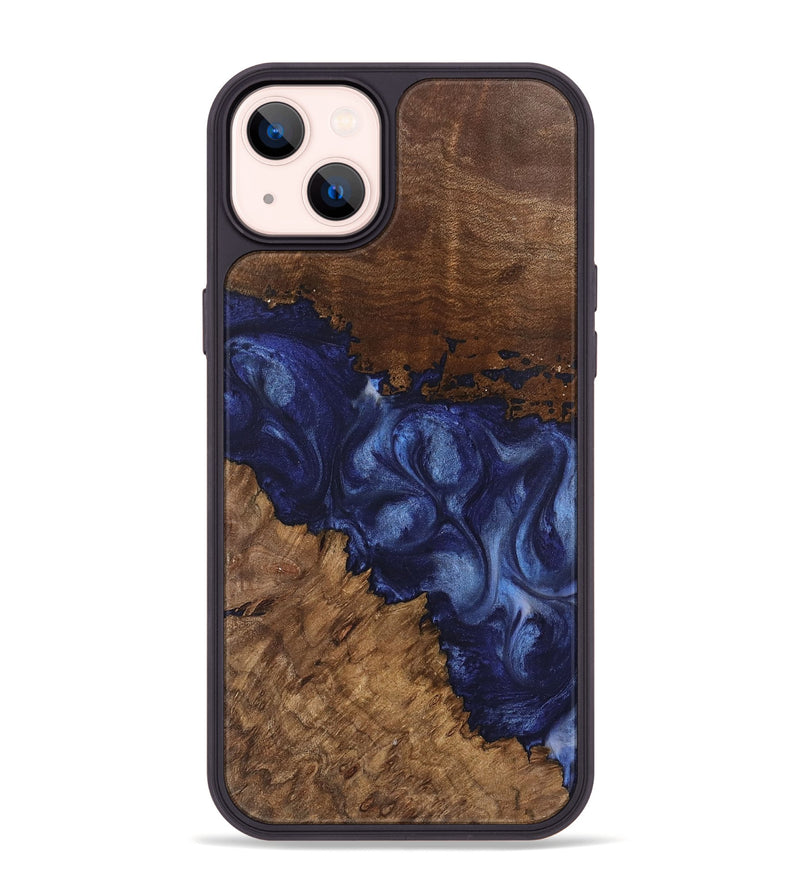 iPhone 14 Plus Wood Phone Case - Wright (Blue, 742020)