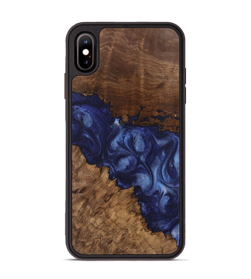 iPhone Xs Max Wood Phone Case - Wright (Blue, 742020)