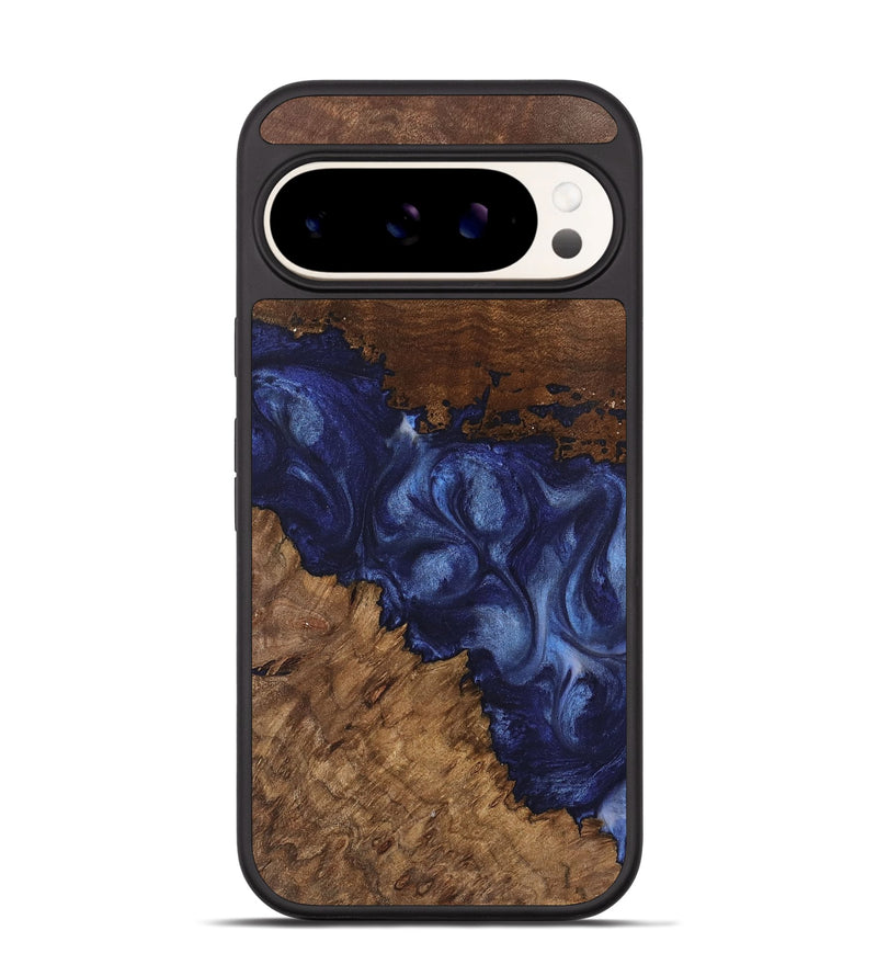 Pixel 9 Pro Wood Phone Case - Wright (Blue, 742020)