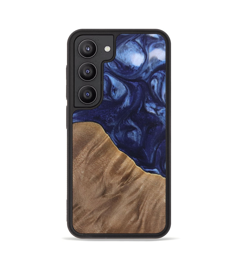 Galaxy S23 Wood Phone Case - Kirbie (Blue, 742021)