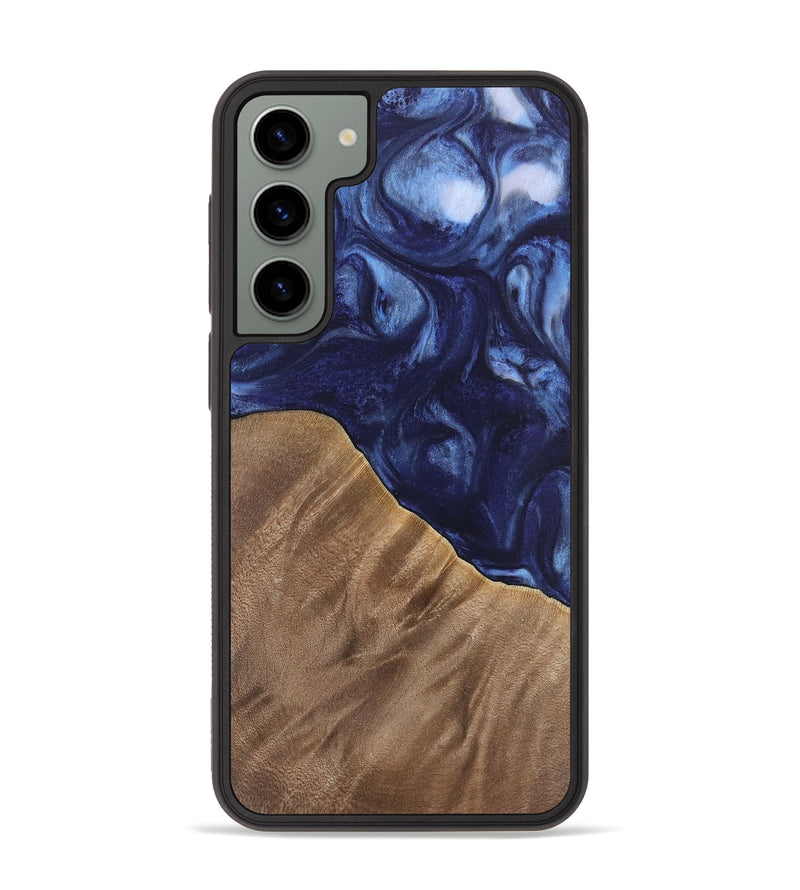 Galaxy S23 Plus Wood Phone Case - Kirbie (Blue, 742021)