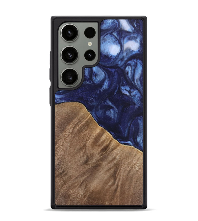 Galaxy S24 Ultra Wood Phone Case - Kirbie (Blue, 742021)