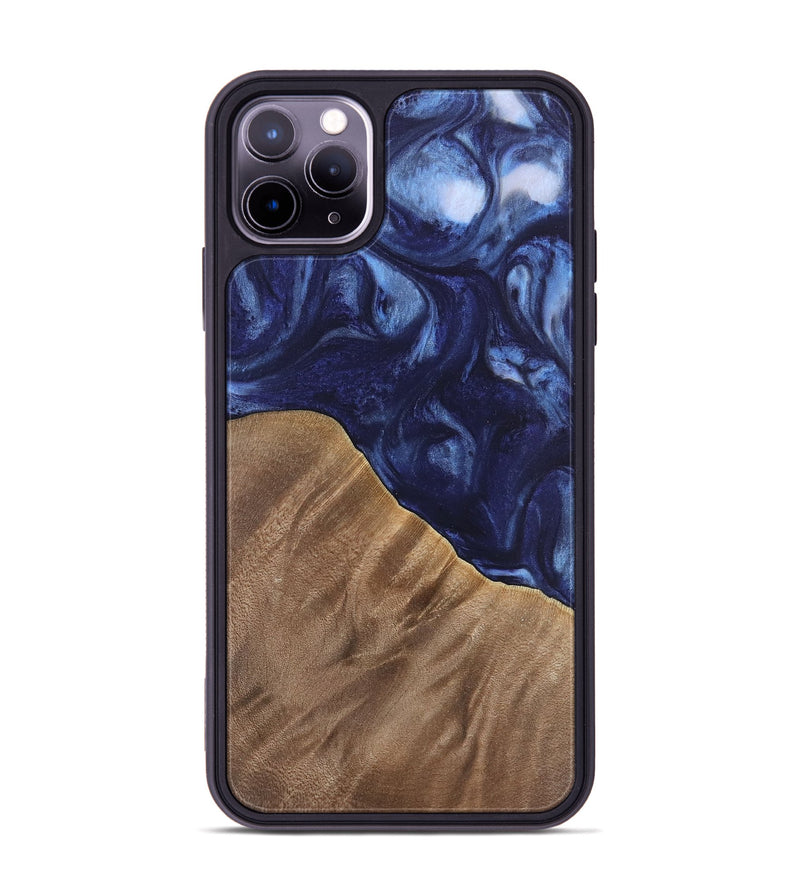 iPhone 11 Pro Max Wood Phone Case - Kirbie (Blue, 742021)