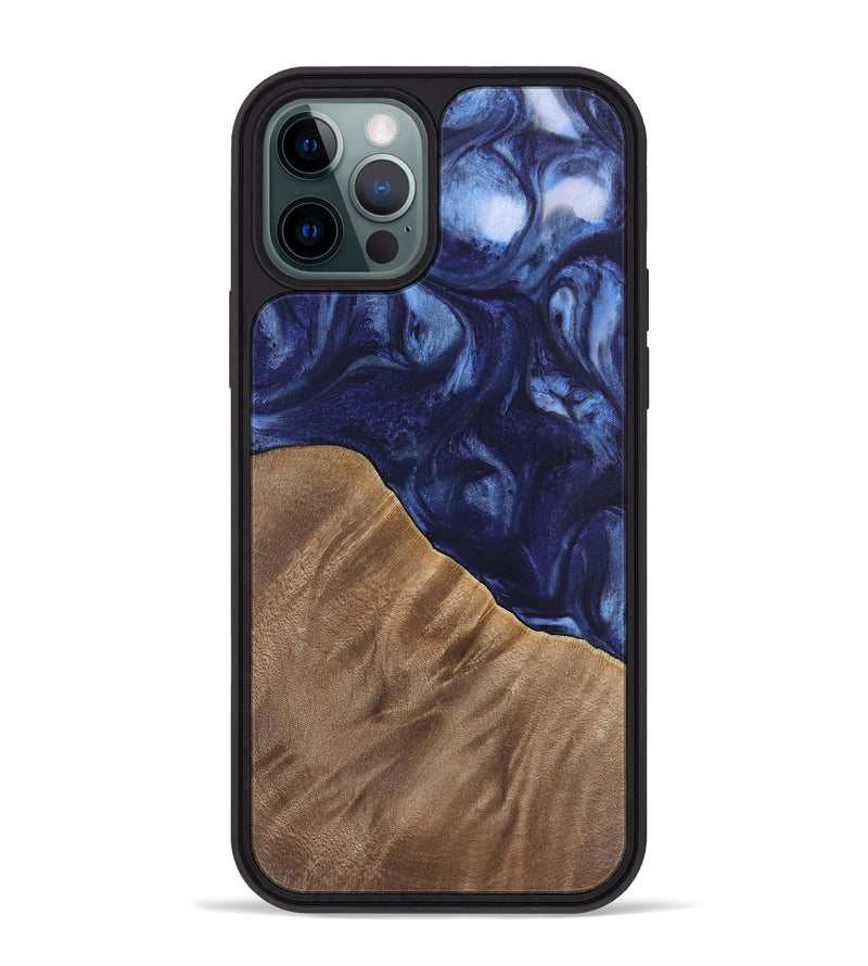 iPhone 12 Pro Max Wood Phone Case - Kirbie (Blue, 742021)