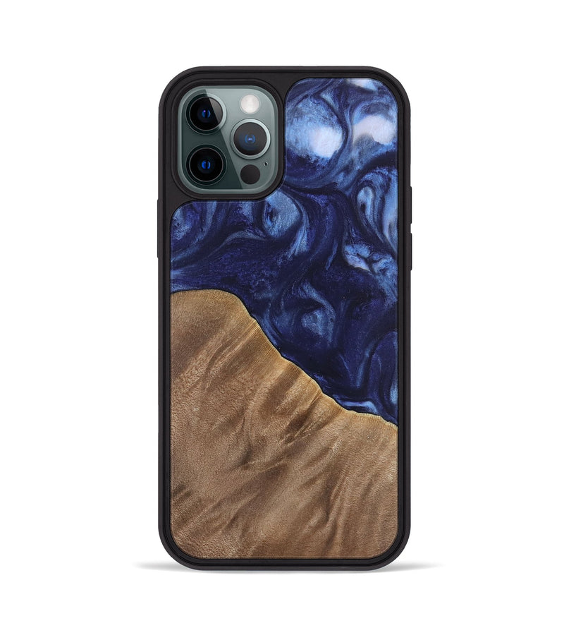 iPhone 12 Pro Wood Phone Case - Kirbie (Blue, 742021)