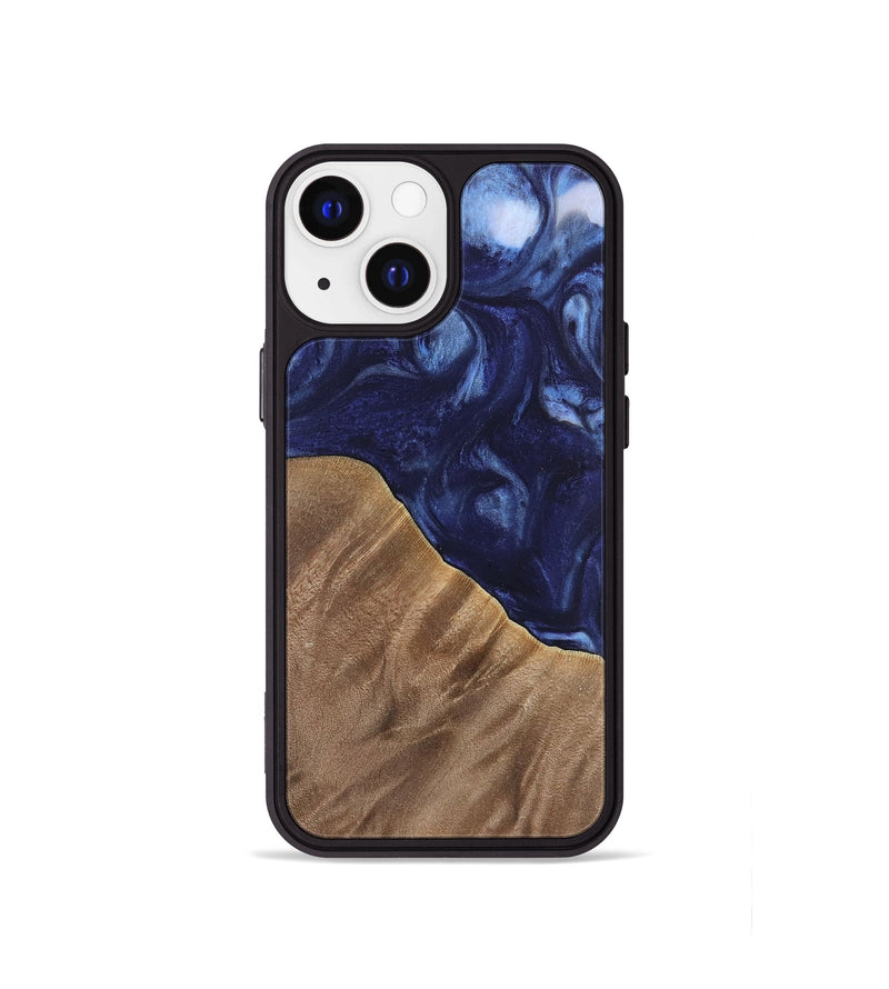 iPhone 13 mini Wood Phone Case - Kirbie (Blue, 742021)