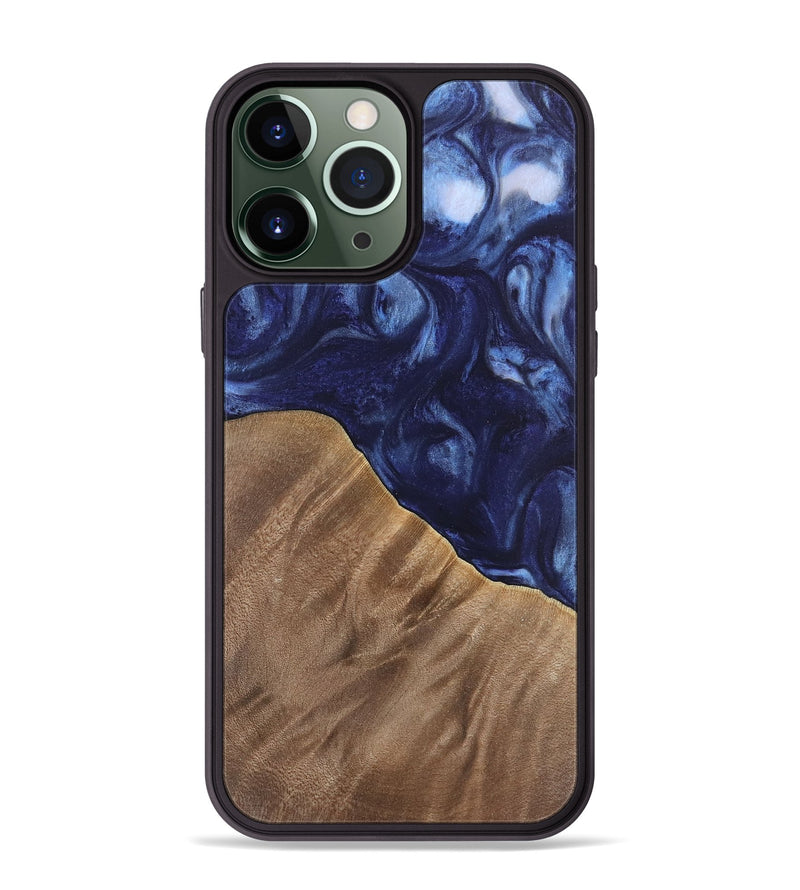 iPhone 13 Pro Max Wood Phone Case - Kirbie (Blue, 742021)