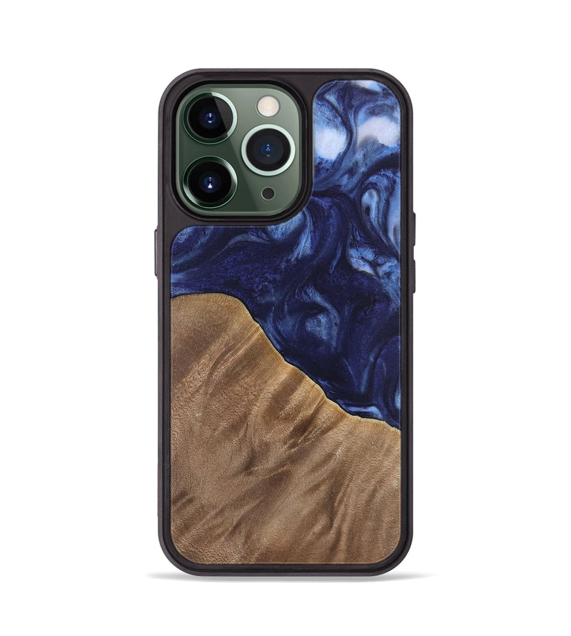 iPhone 13 Pro Wood Phone Case - Kirbie (Blue, 742021)