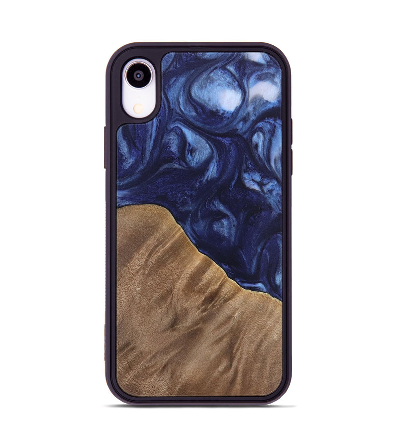 iPhone Xr Wood Phone Case - Kirbie (Blue, 742021)