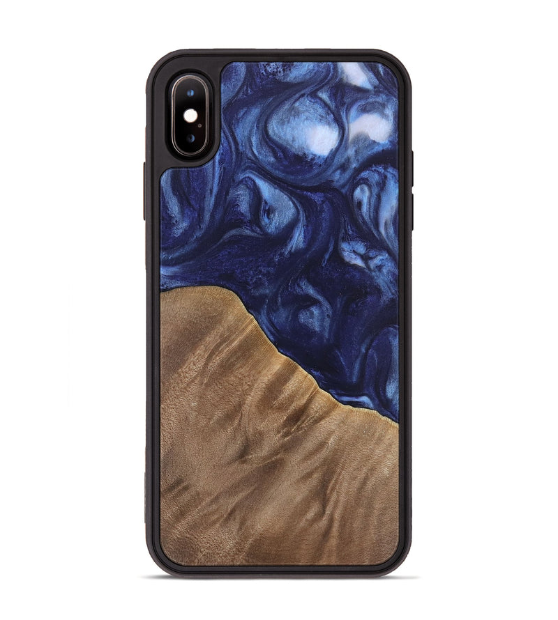 iPhone Xs Max Wood Phone Case - Kirbie (Blue, 742021)