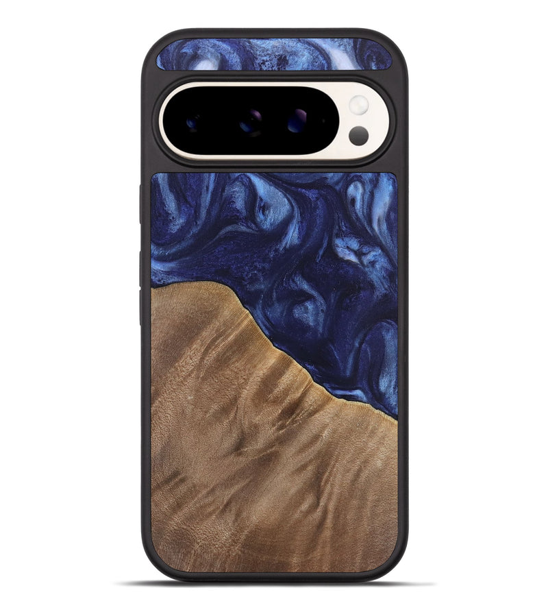 Pixel 9 Pro XL Wood Phone Case - Kirbie (Blue, 742021)