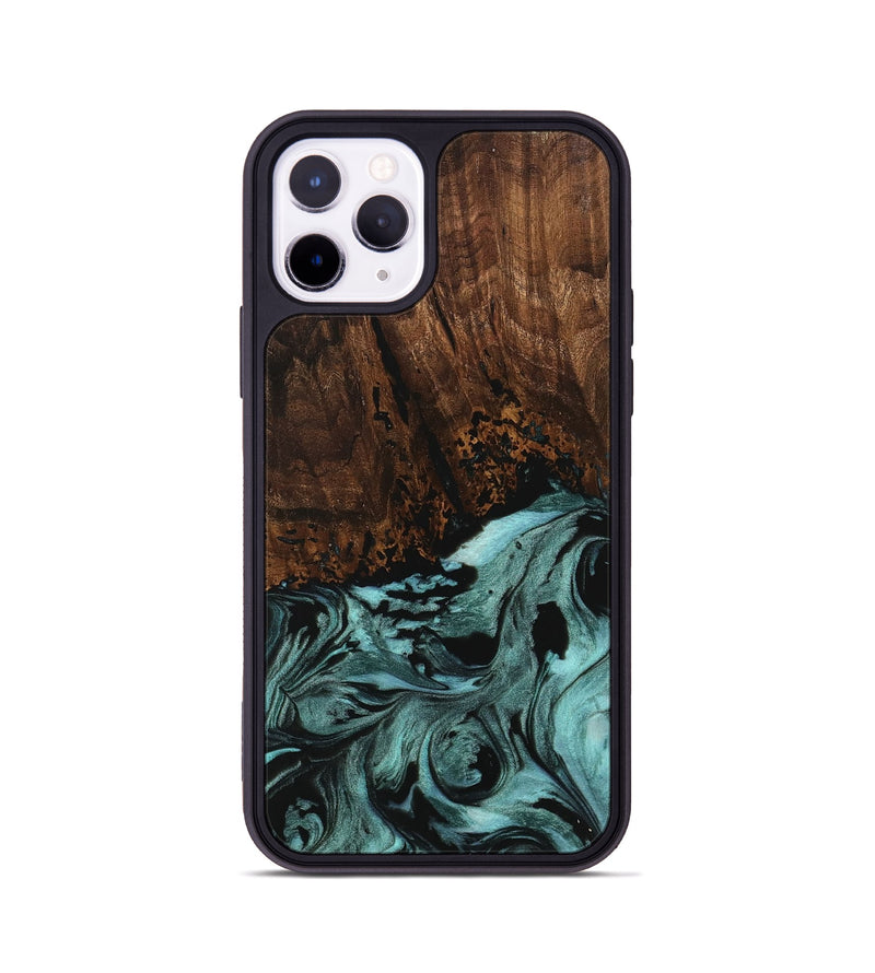 iPhone 11 Pro Wood Phone Case - Sally (Green, 742023)