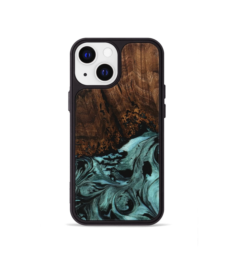 iPhone 13 mini Wood Phone Case - Sally (Green, 742023)