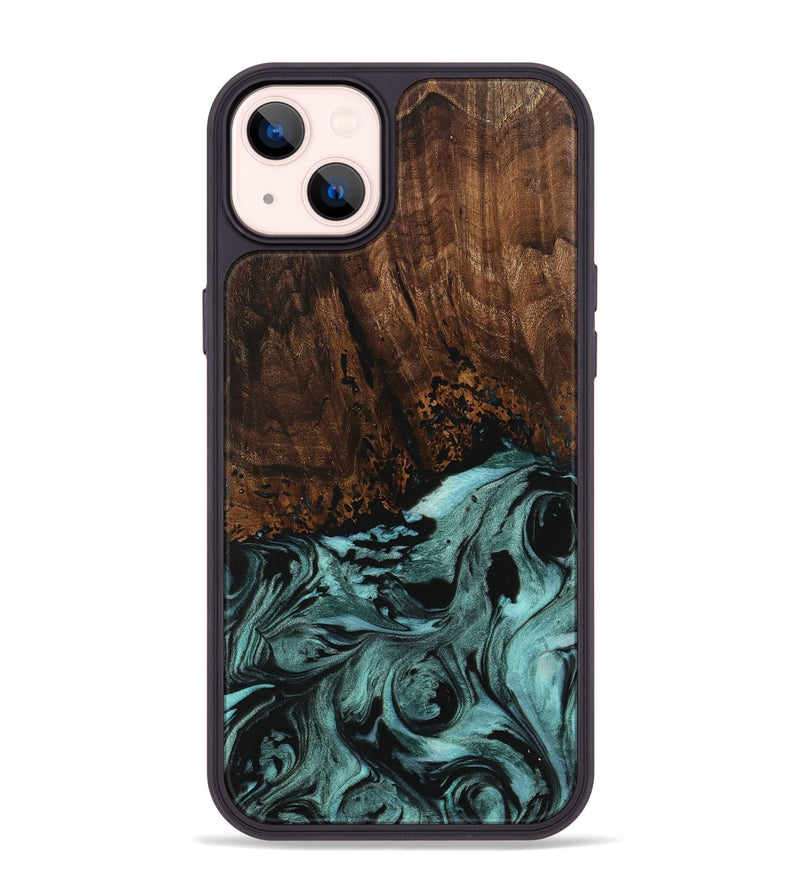 iPhone 14 Plus Wood Phone Case - Sally (Green, 742023)