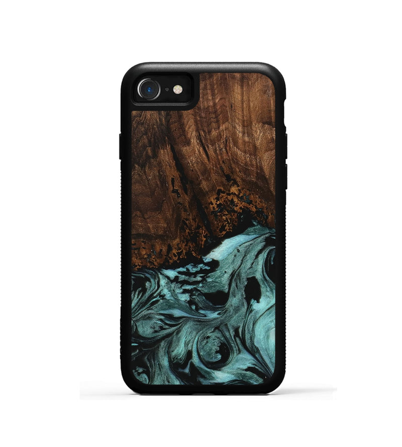 iPhone SE Wood Phone Case - Sally (Green, 742023)