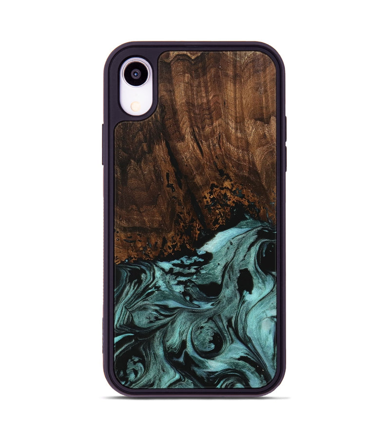 iPhone Xr Wood Phone Case - Sally (Green, 742023)