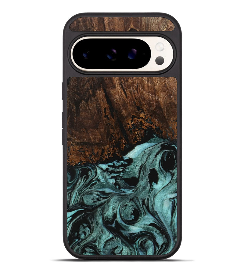 Pixel 9 Pro XL Wood Phone Case - Sally (Green, 742023)